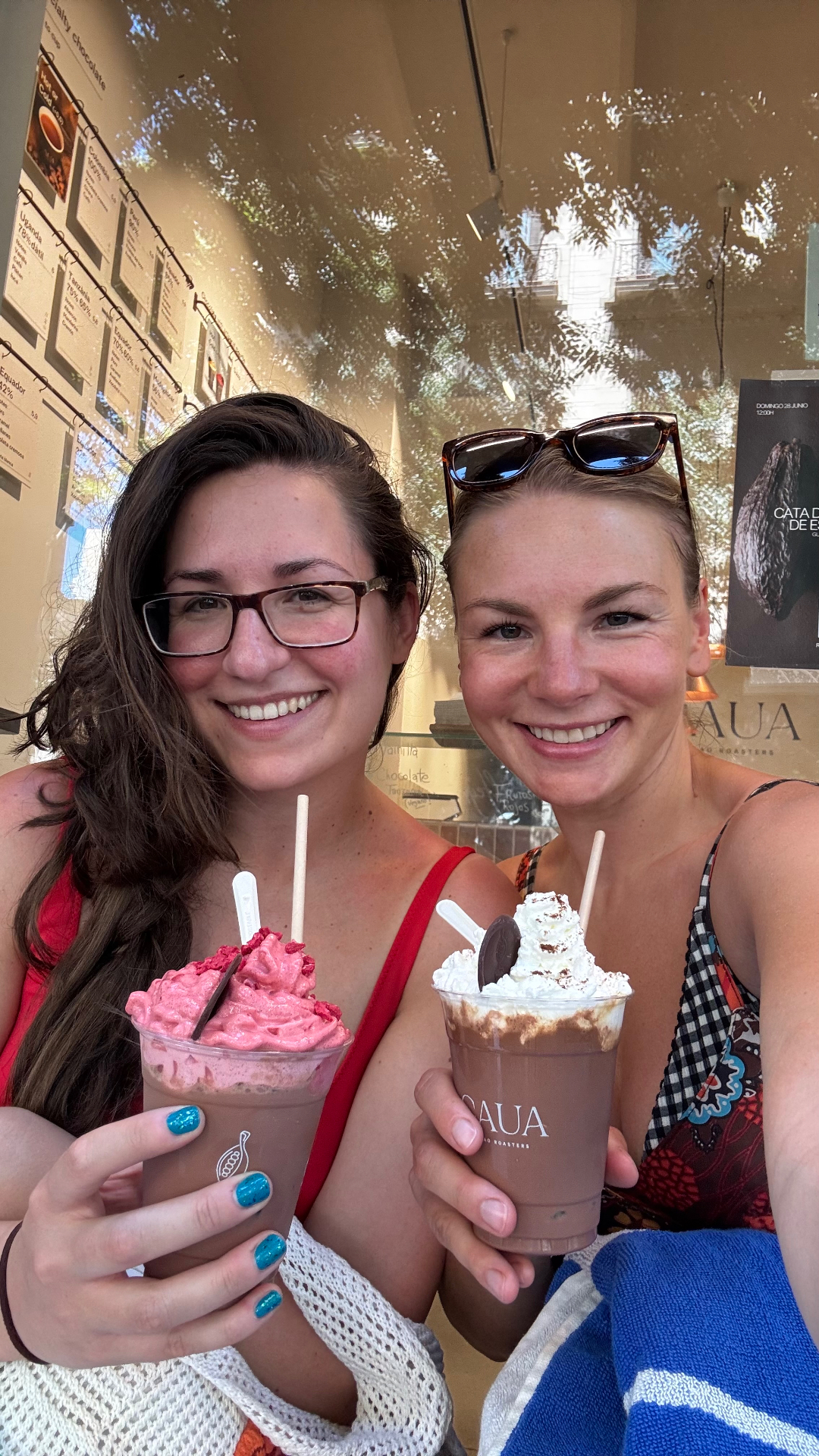 Iced cacao drinks from CAUA Cacao Roasters